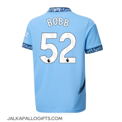 Manchester City Oscar Bobb #52 Kotipaita 2024-25 Lyhythihainen